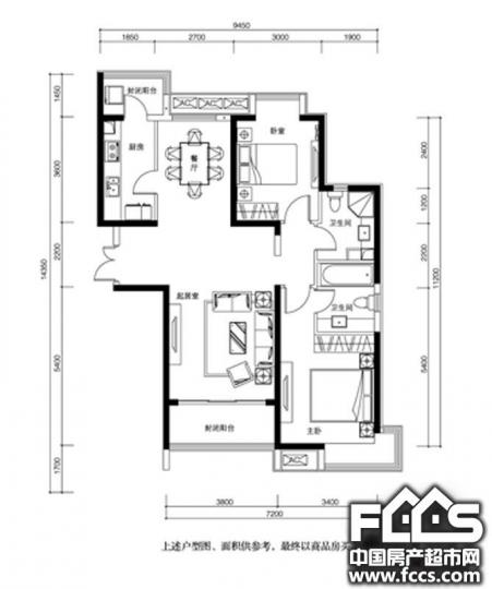 网 唐山小区 路北区小区 唐山雅颂居  户型编号: 唐山雅颂居户型图 楼