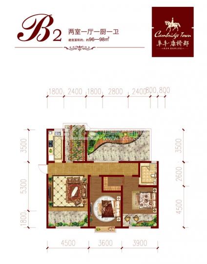 临沂房产超市网 临沂小区 北城新区小区 阜丰·康桥郡户型编号: a1 楼