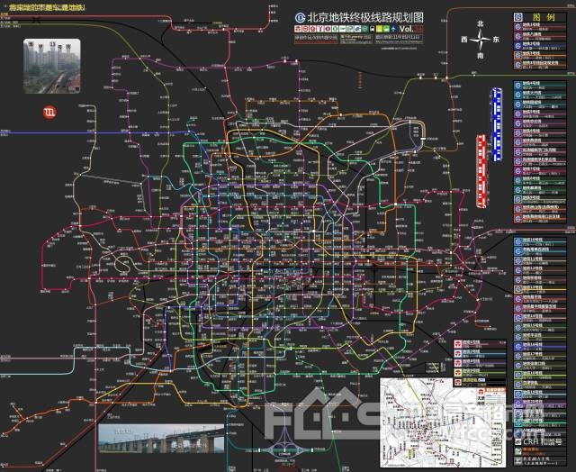 北京地铁2030年规划图