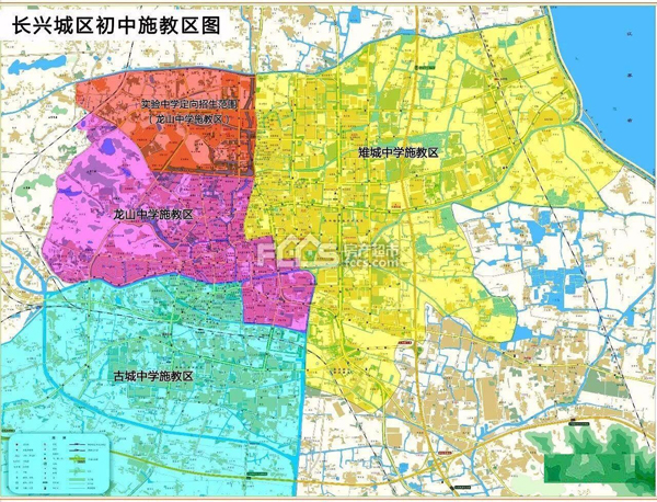 家长注意 长兴城区公办中小学及幼儿园施教区