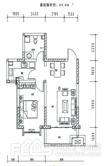 芳清苑楼盘户型图2