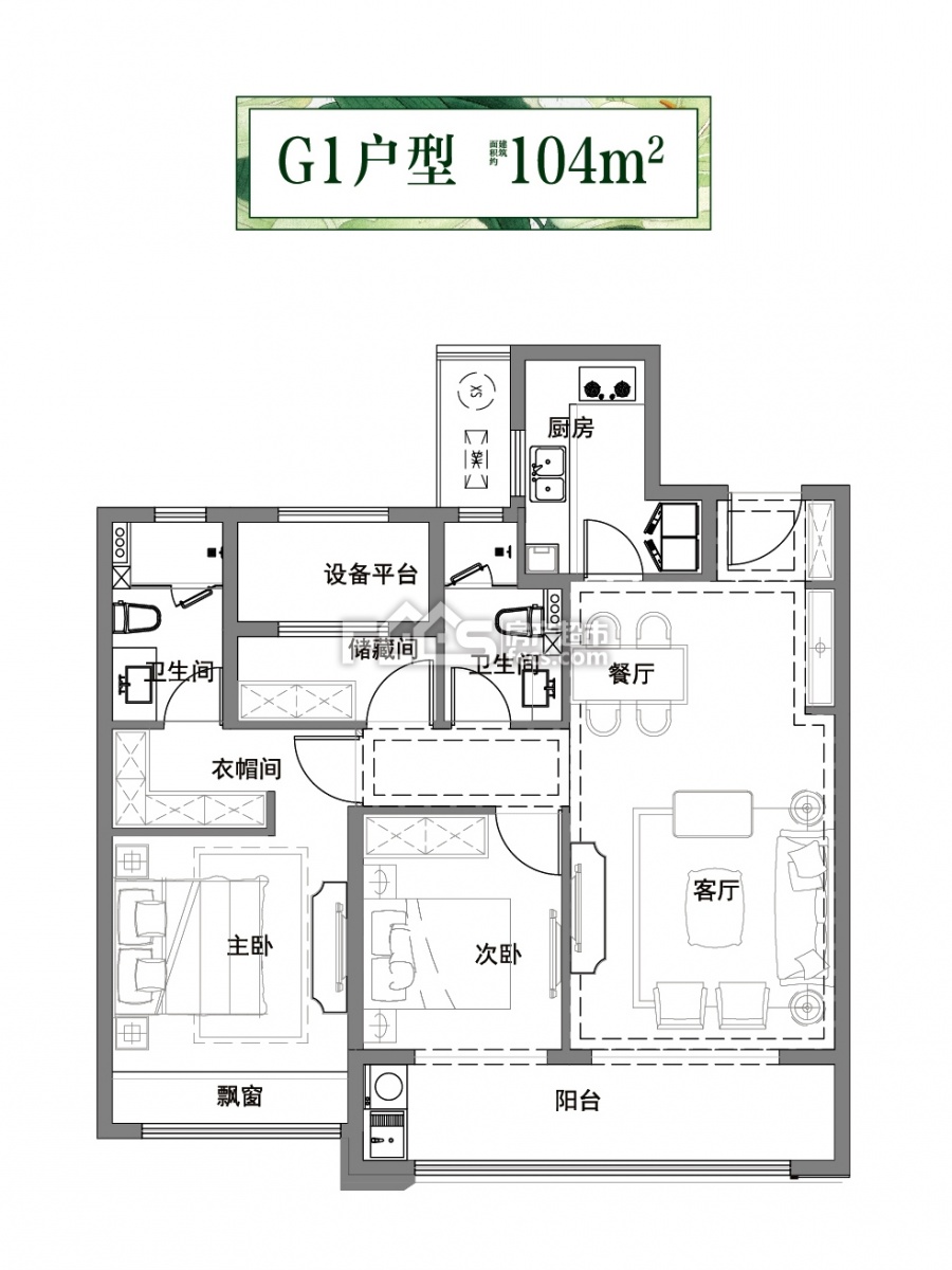 祥生交投·悦江南楼盘户型图1