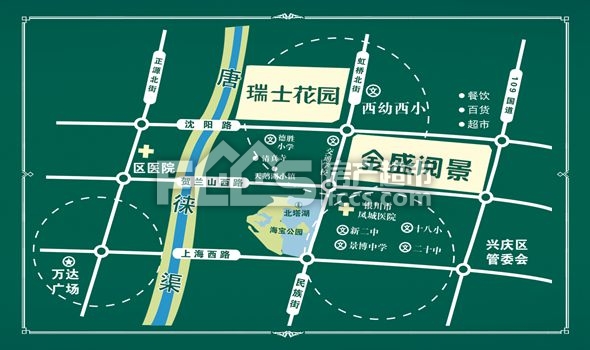 金盛阅景楼盘总平图1