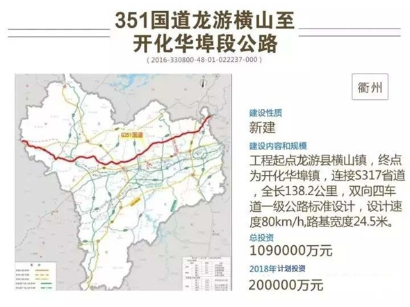 国道351衢州规划图图片